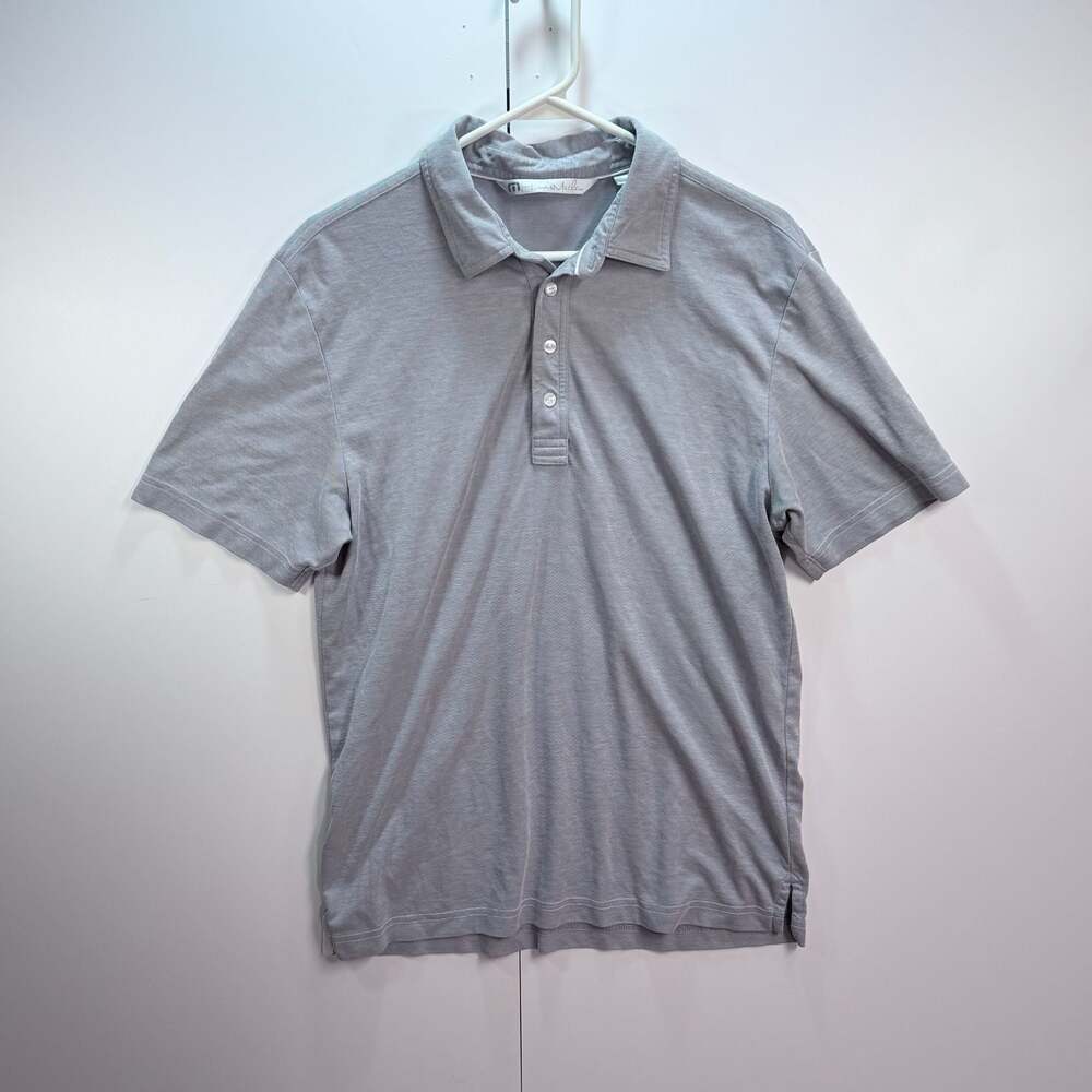 TravisMathew Men's Short Sleeve Heathered Performance Golf Polo Shirt